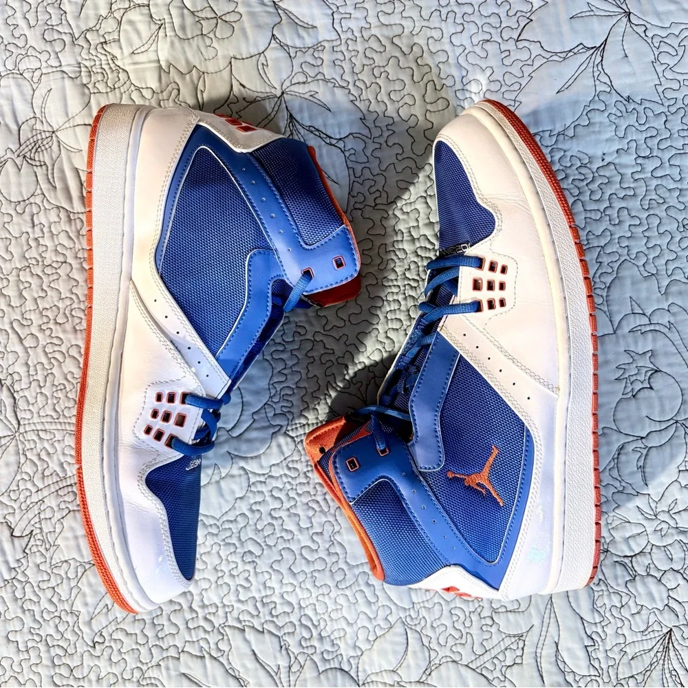 Nike Air Jordan 1 Flight 372704-408 Knicks Blue Orange Sz 13💛